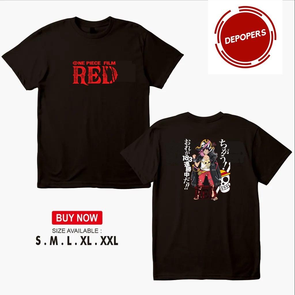 Kaos One Piece Red Luffy / One Piece Luffy Mode Nika