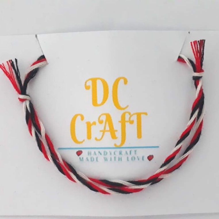 Gelang Tridatu Tipis Benang Katun | Gelang Benang| Gelang Handmade | Gelang Tangan