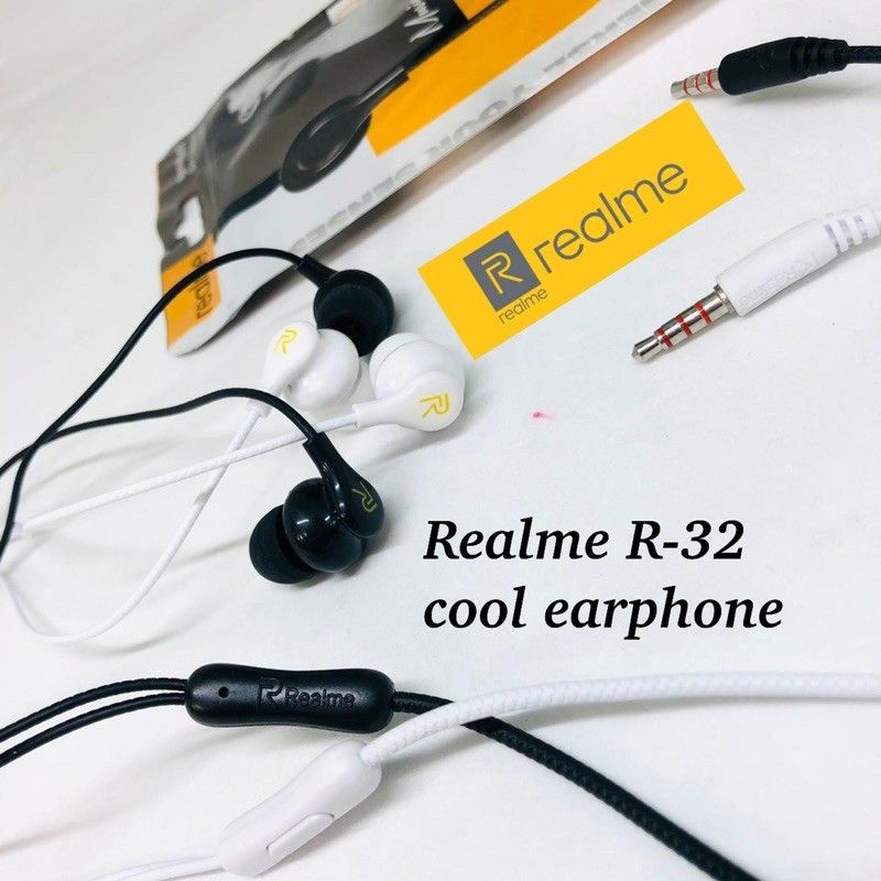 Headset REALME BUDS C2 C3 C12 C15 C20 5 6 7 8 Stereo Earphone