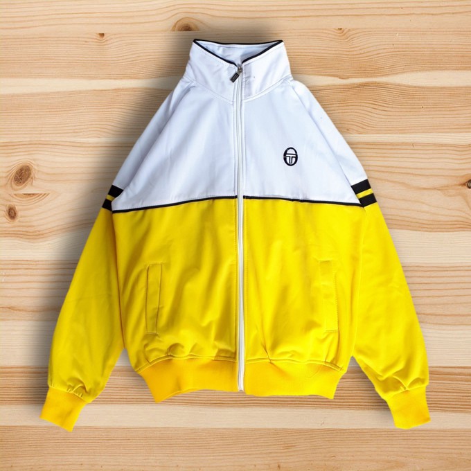 sergio tacchini orion track top yellow