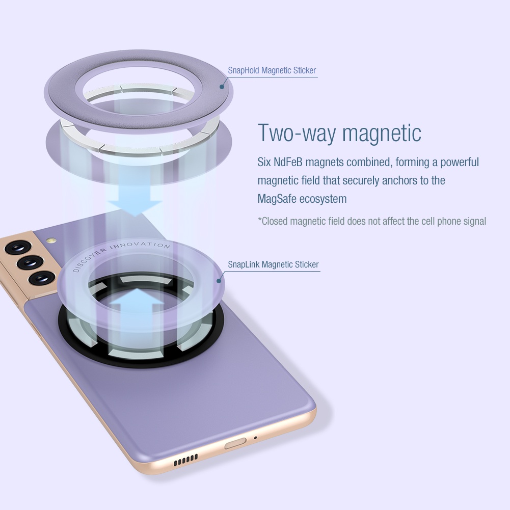 Colta x Nillkin Snap Magnetic Ring Plate Magsafe Iphone Samsung Oppo Xiaomi Huawei Vivo Realme