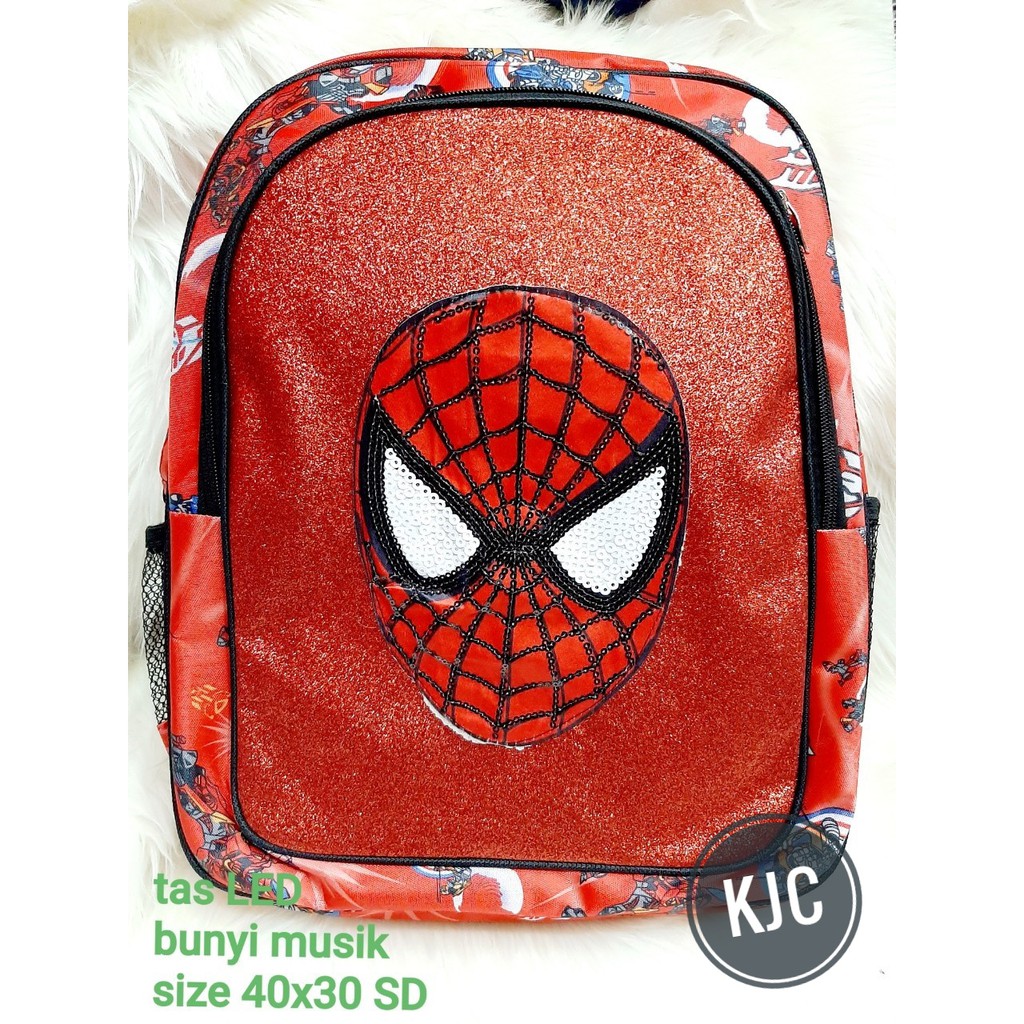 KIANJAYACOLLECTION89 - MARVEL LED  BISA BERBUNYI - RANSEL ANAK LAKI-LAKI TERMURAH !!!