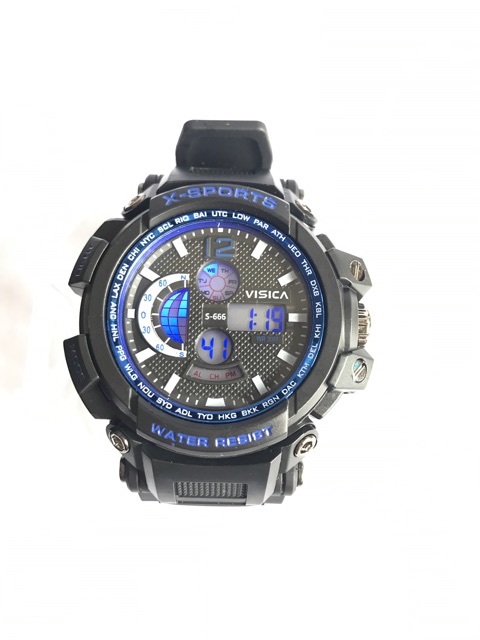 Jam tangan sporty digital remaja dewasa anti air fashion watch visica