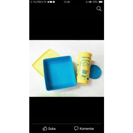 tempat bekal set anak tupperware