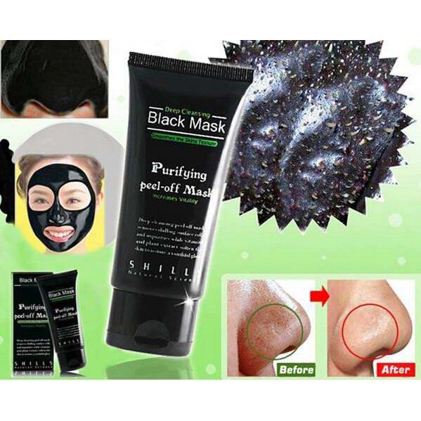 BLACK MASK PURIFYING PEEL OFF MASK SHILLS - MASKER HITAM