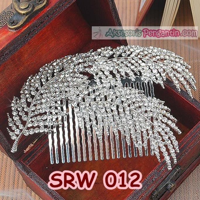 Original Sirkam Sanggul Pesta Modern L Aksesoris Rambut Daun Wedding - Srw 012
