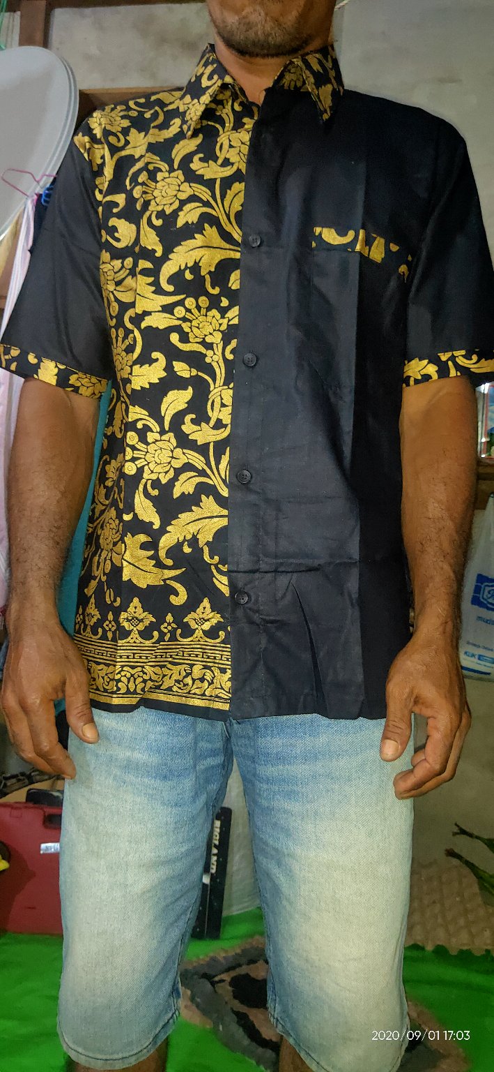 Kemeja Mega Biru Dan Merah