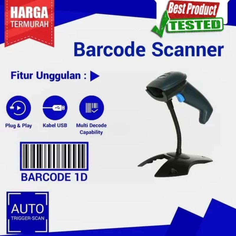 Barcode Scanner Plus Stand AUTODETEK