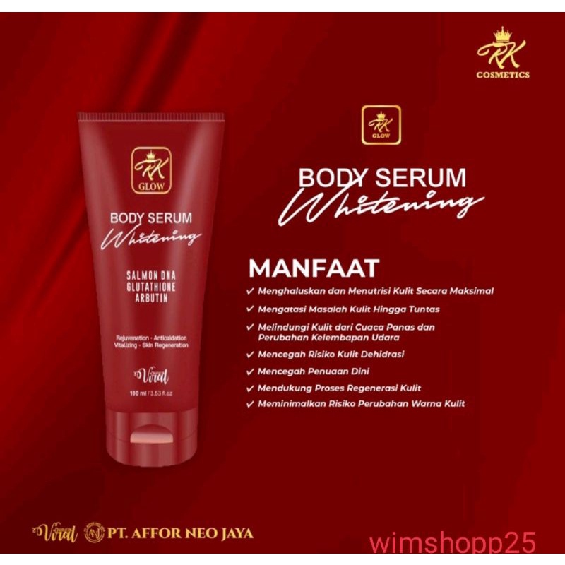 BODY SERUM KANDUNGAN SALMON DNA+ARBUTIN+GULTATHION