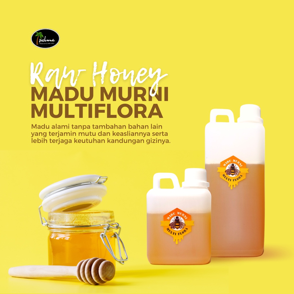 MADU MURNI MULTIFLORA MADU ASLI MURNI RAW HONEY