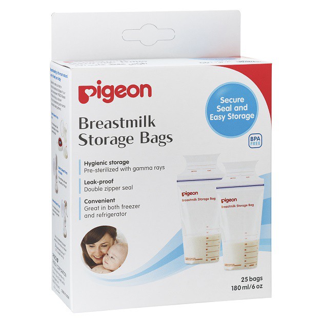 Pigeon Breast Milk Storage Bag 25 Bags