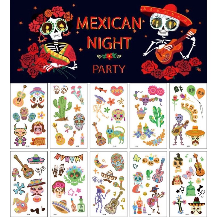 10 Pcs Tato Temporer Grosir Kartun Lucu Tattoo anak Tatto Sementara