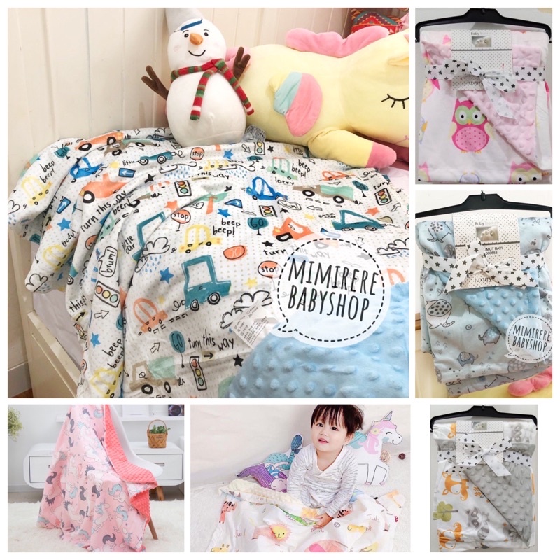 Selimut Double Bubble Fleece Print