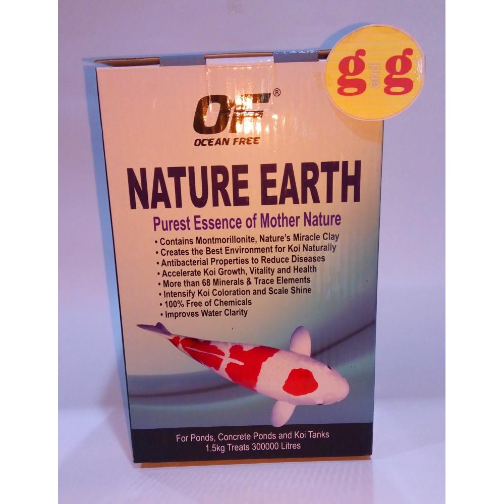 NATURE EARTH untuk aquarium kolam ikan Koi - produk dari Ocean Free Singapore