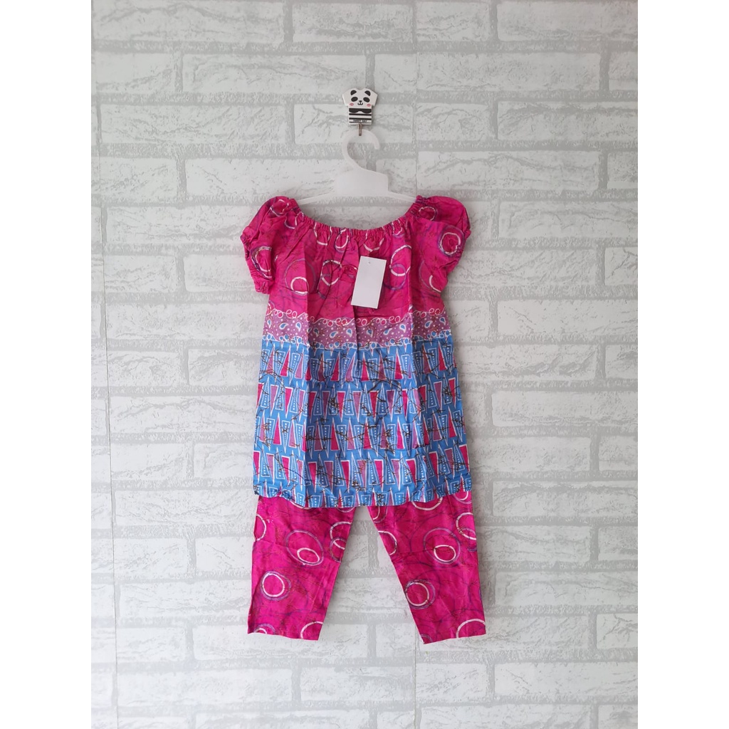 SETELAN BAJU TIDUR ANAK BABYDOL ANAK LENGAN KERUT SIZE S (2,5TH - 4TH)