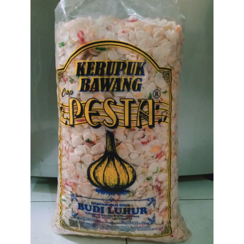 

Repack 500 gr Kerupuk Bawang Warna warni 'Pesta'