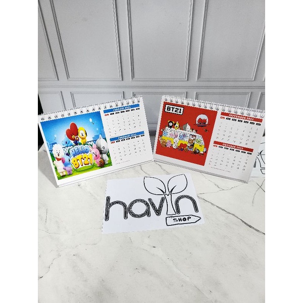 KALENDER MEJA BTS BT21 tahun 2022/CALENDER-7