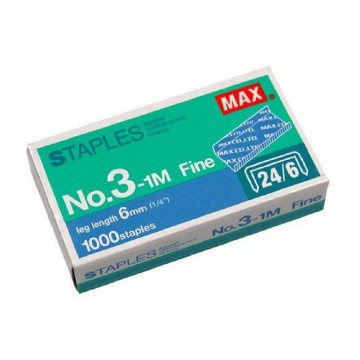 

Max Staples Isi Stapler Hekter No.3 (24/6) Murah