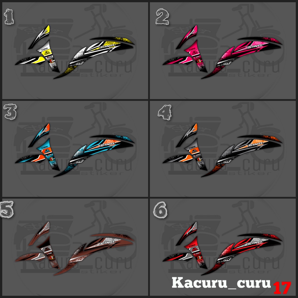 Stiker Motor Striping Variasi Yamaha Fino 125/110/Sporty/Premium/Grande - Stiker Motor Variasi FINO 