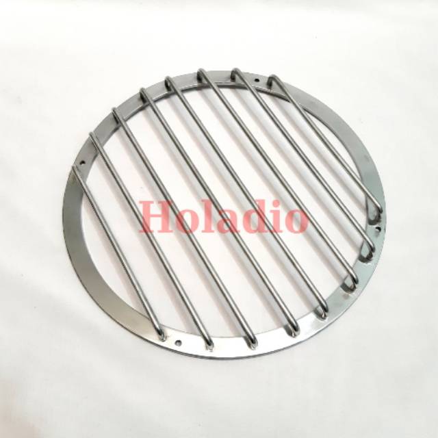 TUTUP SUBWOFER 12INCH STAINLESS 8 JARI