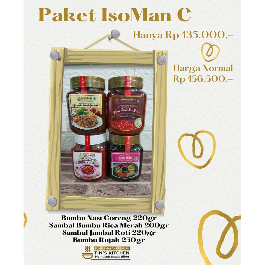 

Paket IsoMan C Bumbu Premium Tins Kitchen
