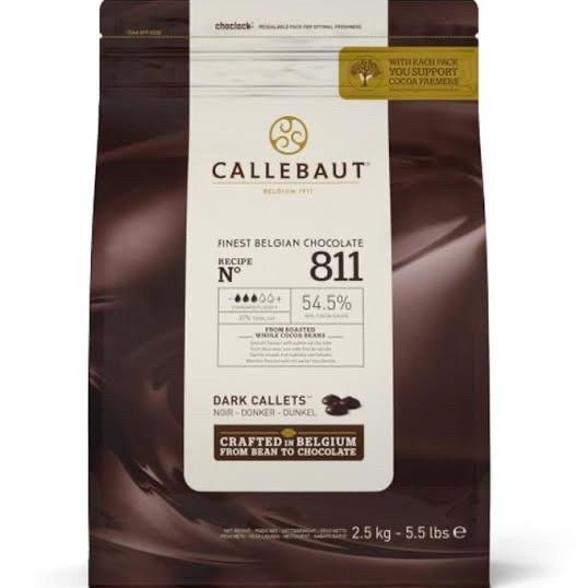 

Callebaut Dark Chocolate 54.5% Repack 1 kg ---NEW---