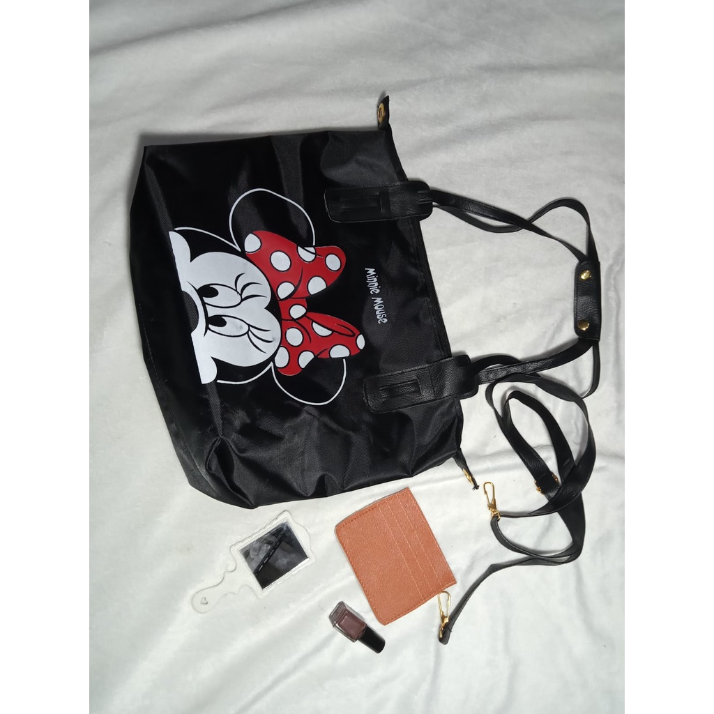 HANABI - Totebag wanita MINNIE MOUSE tas fashion tas casual tas multifungsi