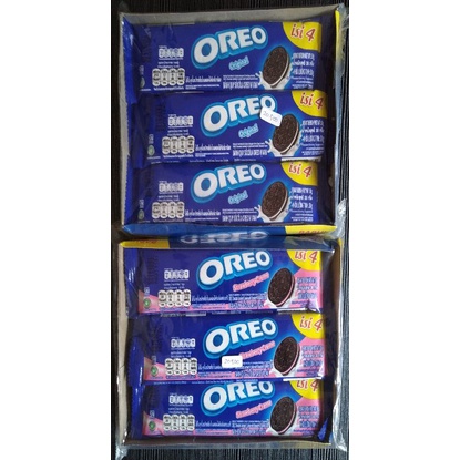 

Biskuit Oreo Original Vanilla Stroberi 1 Box isi 12 Sachet