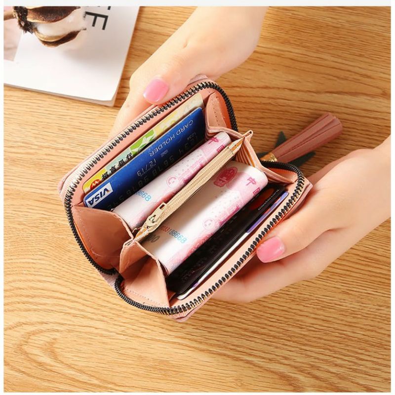 Arifirn D2202 - Dompet Lipat Wanita Motif Bunga