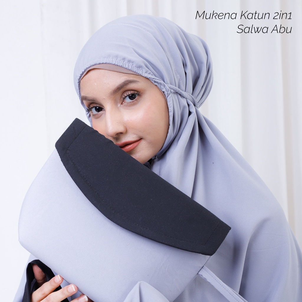 Mukena Dewasa Katun Mikro 2in1 Salwa