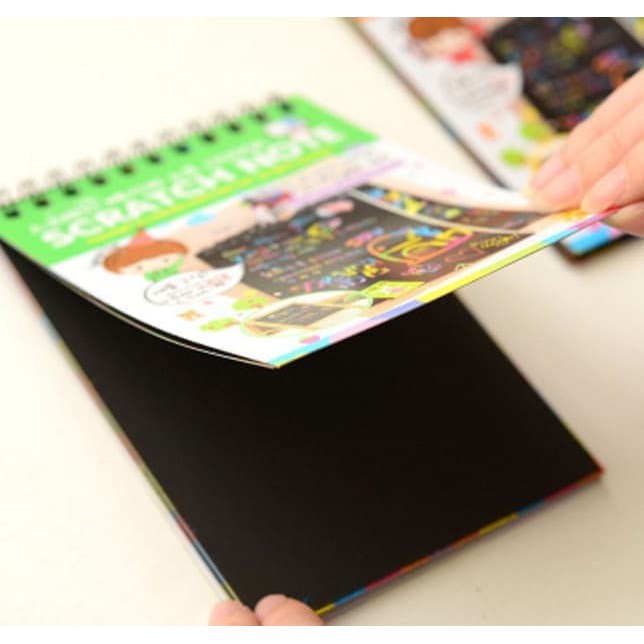 

Scratch Note: Buku Gambar dengan Goresan Warna-Warni (12 Lembar)