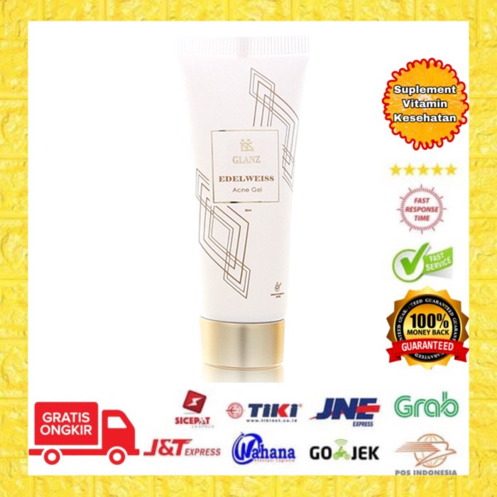 Glanz Edelweiss Acne Gel KK Indonesia Original Kecantikan