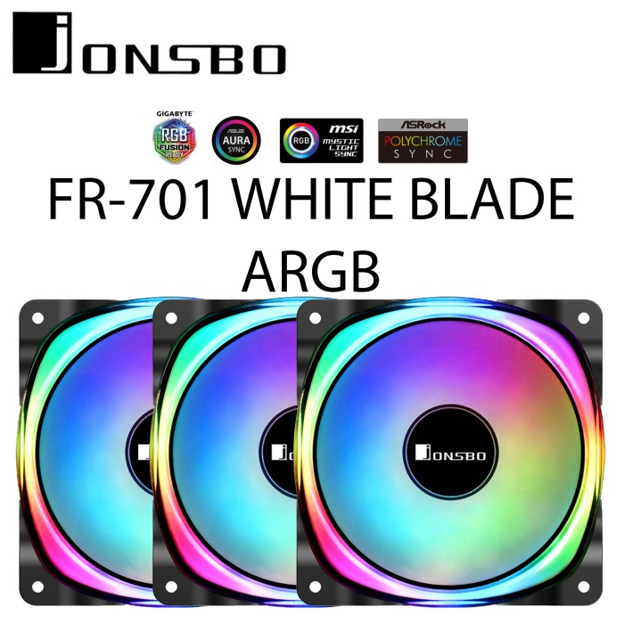 JONSBO FR-701 WHITE BLADE ARGB FAN CASE 3IN1 FAN CASING RGB