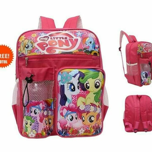 TAS SEKOLAH RANSEL ANAK KARAKTER LUCU BESELLER FREE BOTOL MINUM