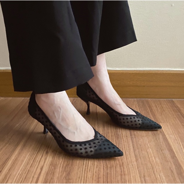 Polkadot Zara Kitten Heels