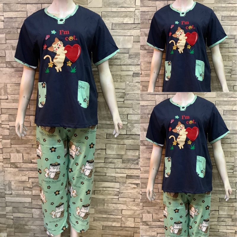 DAILILAN CP STANDAR | BAJU TIDUR | PIYAMA | COD-Im Cat Polos Dongker