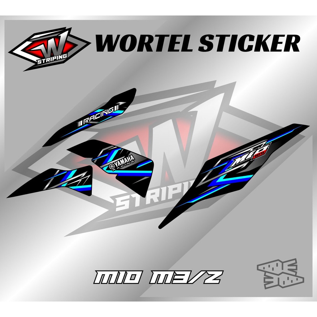 Striping Mio M3-Stiker Lis Decal Hologram Motor Mio M3/Mio Z Racing Elegant