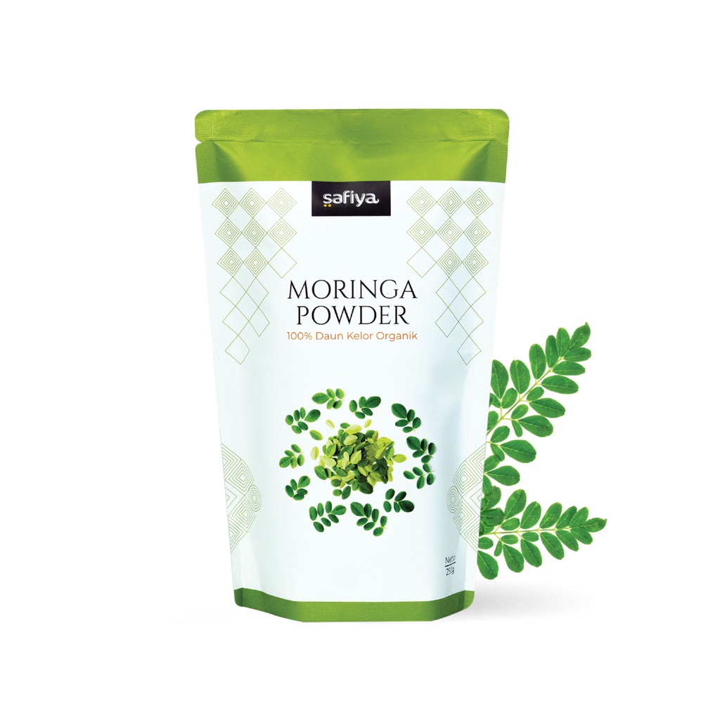 Serbuk Daun Kelor 350 Gram Bubuk Moringa Powder Safiya Herbal Original