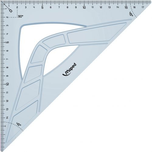 

MAPED Penggaris Segitiga Graphic 26 Cm - Sudut 45 Derajat