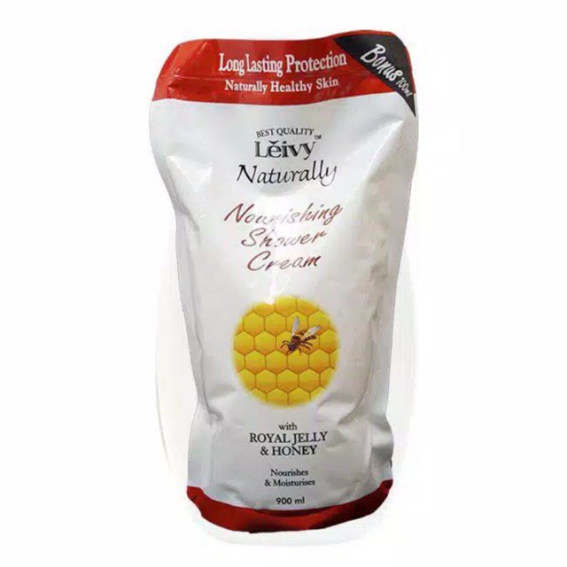Leivy Naturally Revitalising Shower Cream Refill 900ml