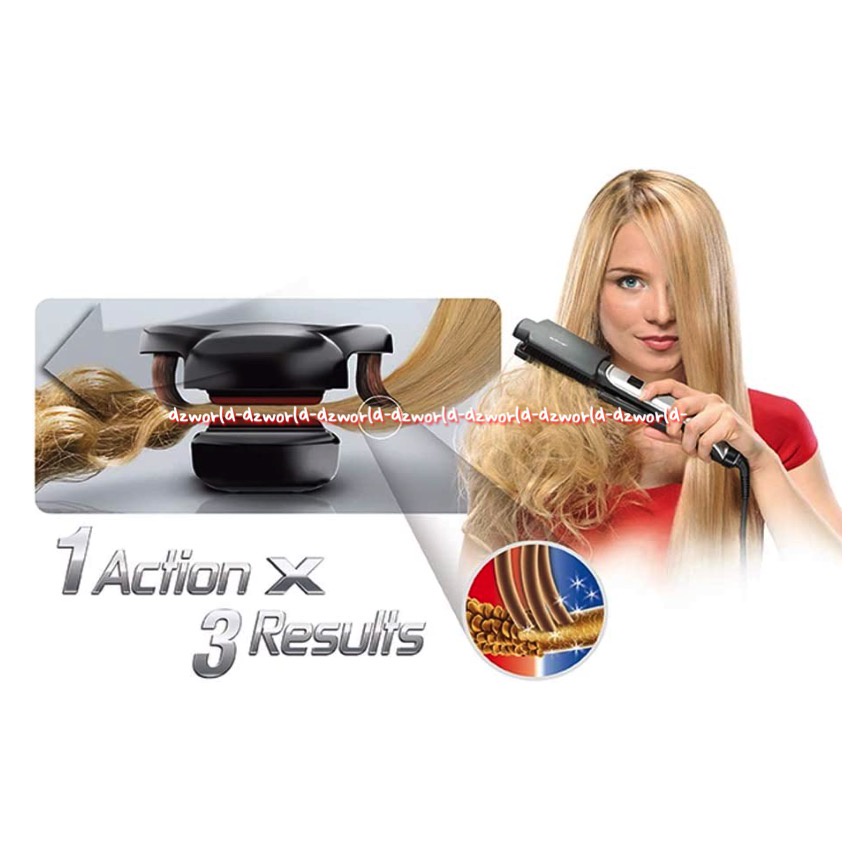 Valera Swissx 309344 Brush and Shine Alat Catok Rambut Dengan Sisir Straightener Comb Hair Catokan Vallera Valerra