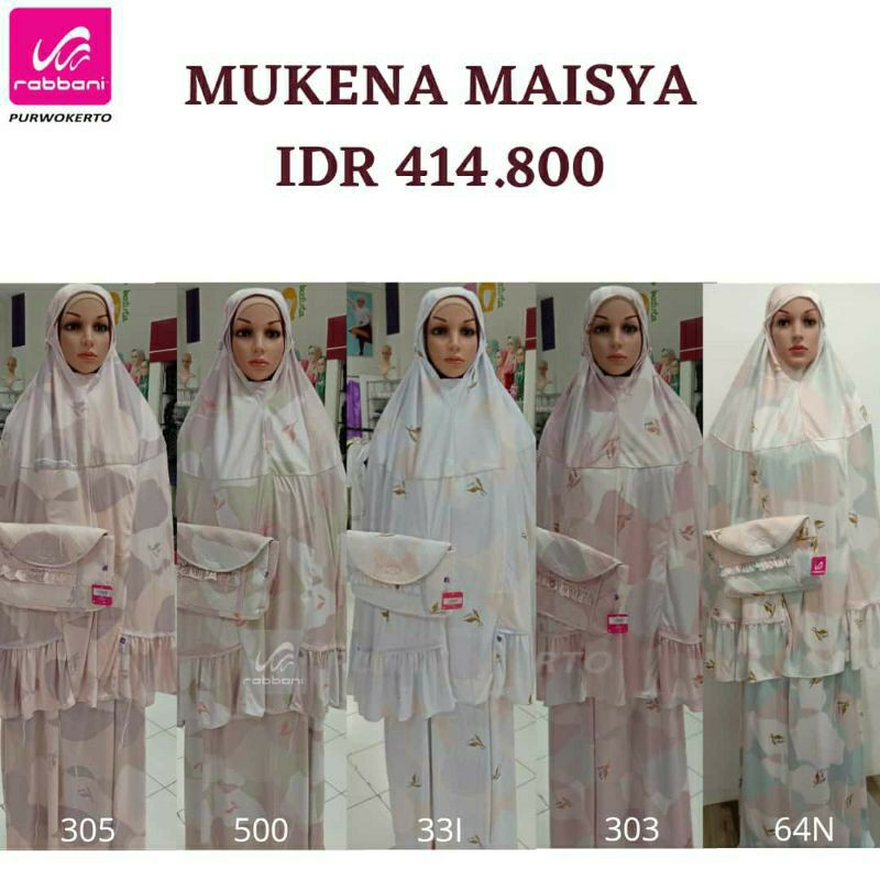 MUKENA JERSEY / MUKENA MOTIF / MUKENA MAISYA RABBANI