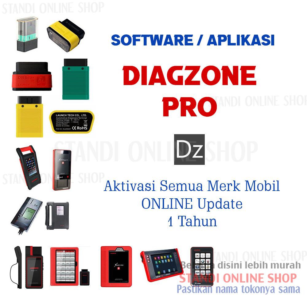 Aktivasi Full Software Diagzone Pro Launch Easydiag Golo X431 Mdiag