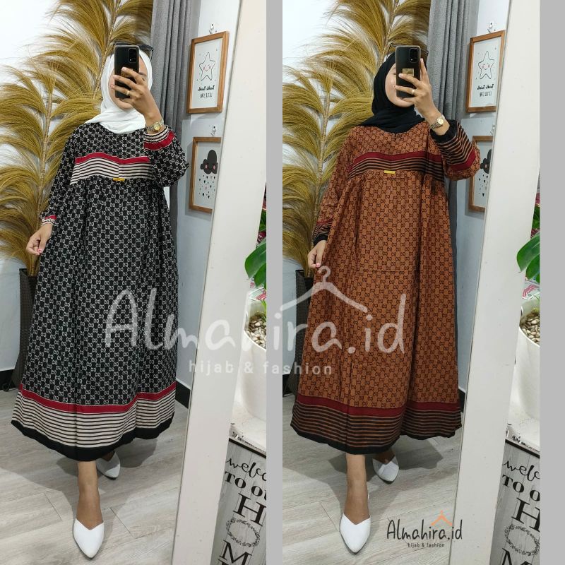 midi dress Gucci terlaris //midi dress salur motif gucci // midi dress kekinian 2022 ootd