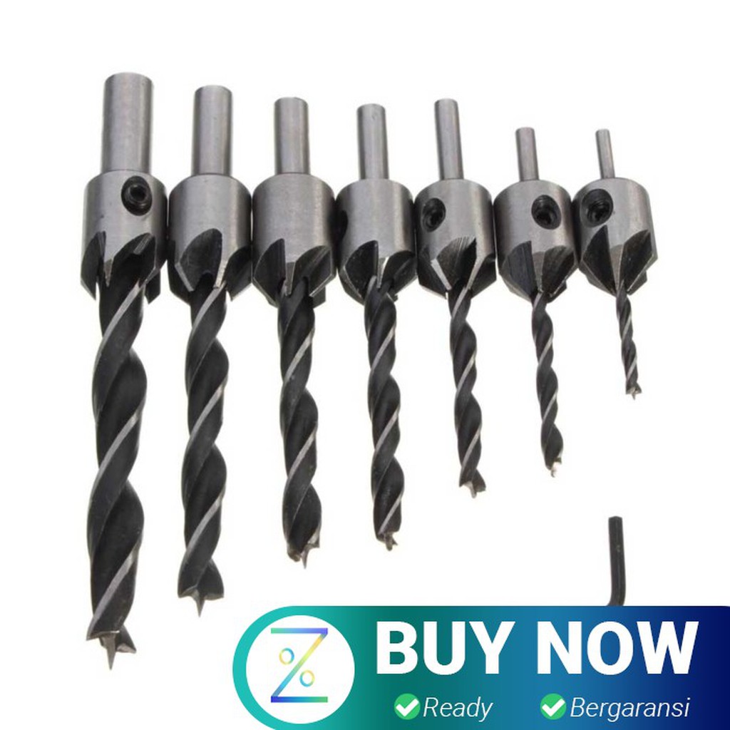 Mata Bor Drill Bit Countersink HSS 3-10mm 7 PCS - QST-K13