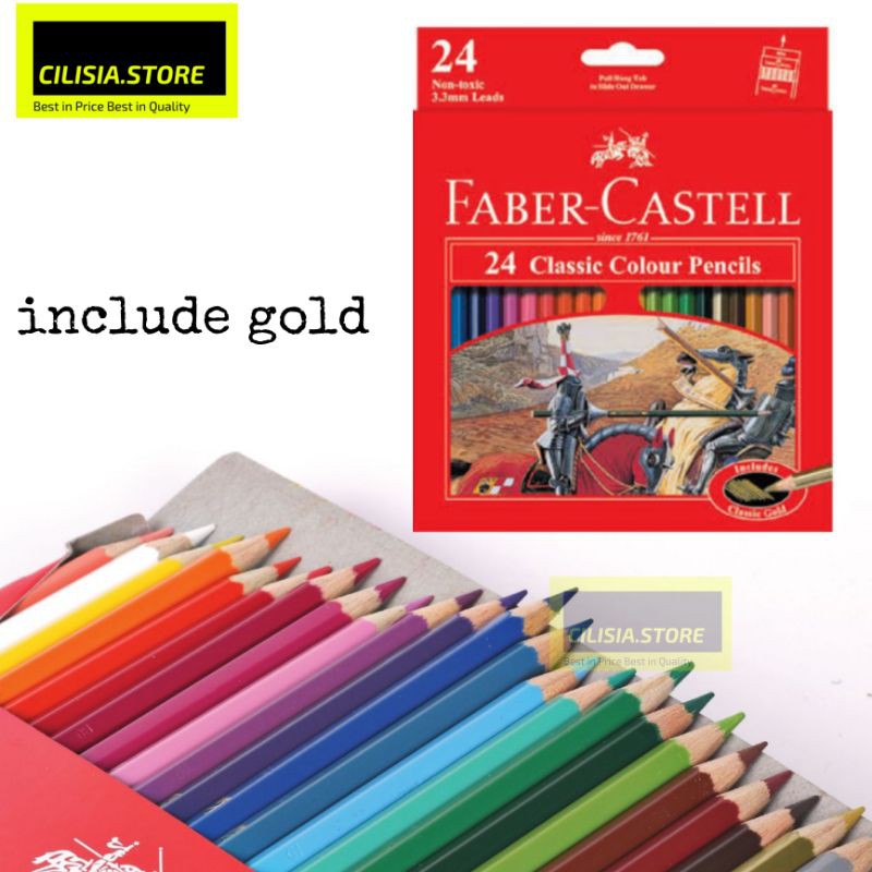 

Pensil Warna Faber Castell 24L Warna Classic Color / Pencil Color Faber