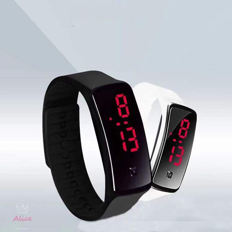 JAM TANGAN LED SPORT DIGITAL FASHION WANITA/PRIA JAM TANGAN MURAH IMPORT LED WATCH STRAP RUBBER/COD-1