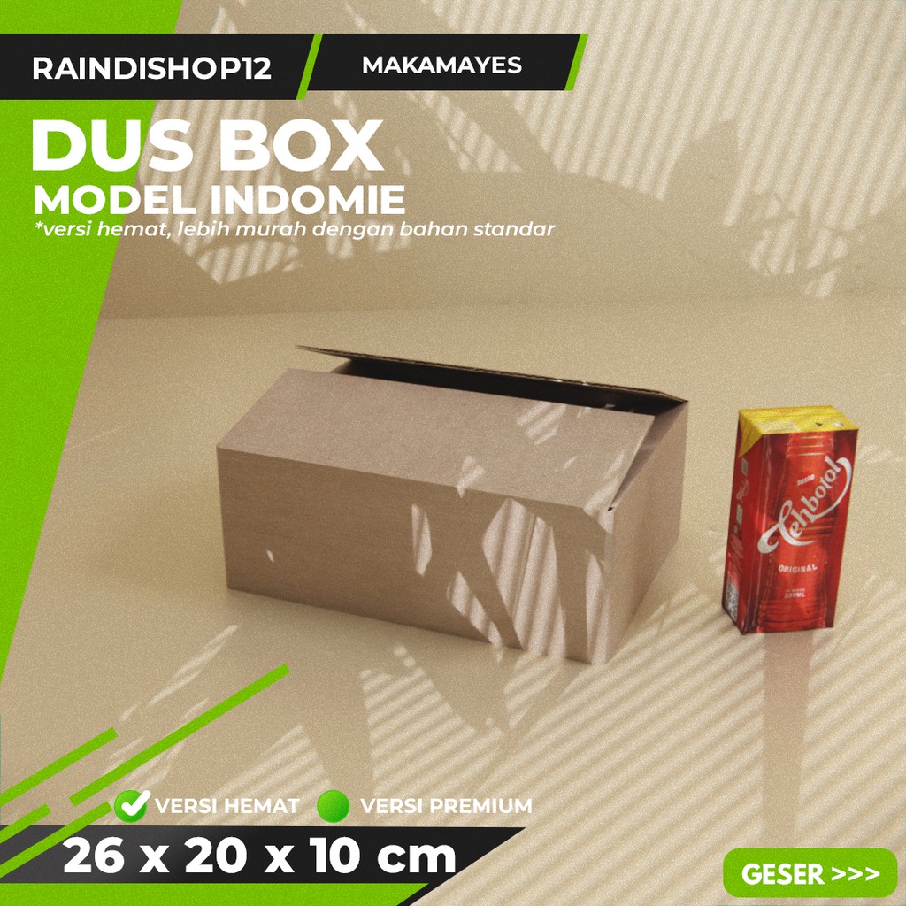 

BOX 26 X 20 X 10 CM KARDUS KOTAK KEMASAN PACKAGING KADO POLOS