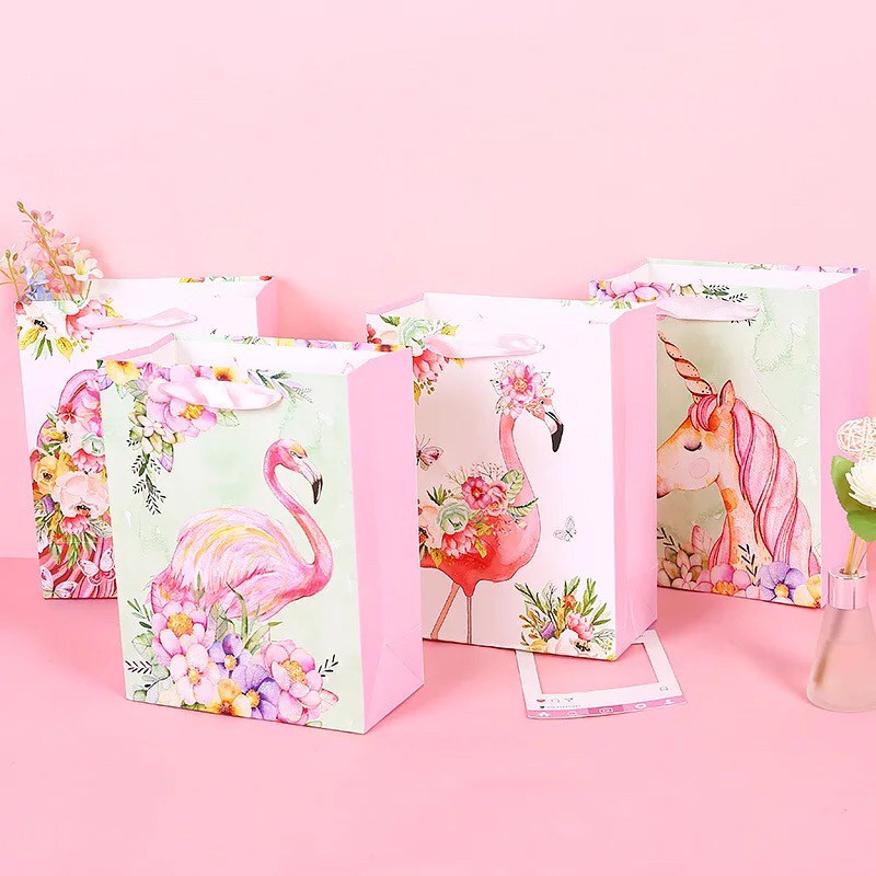

paper bag glitter unicorn/ paper bag flamingo/ paper bag lucu/ paper bag unik/ paper bag murah