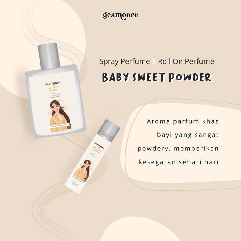 Geamoore Inspired Parfum 6 ml &amp; 30ml BPOM/Roll On &amp; Spray / Parfume Wanita Pria Unisex Tahan Lama